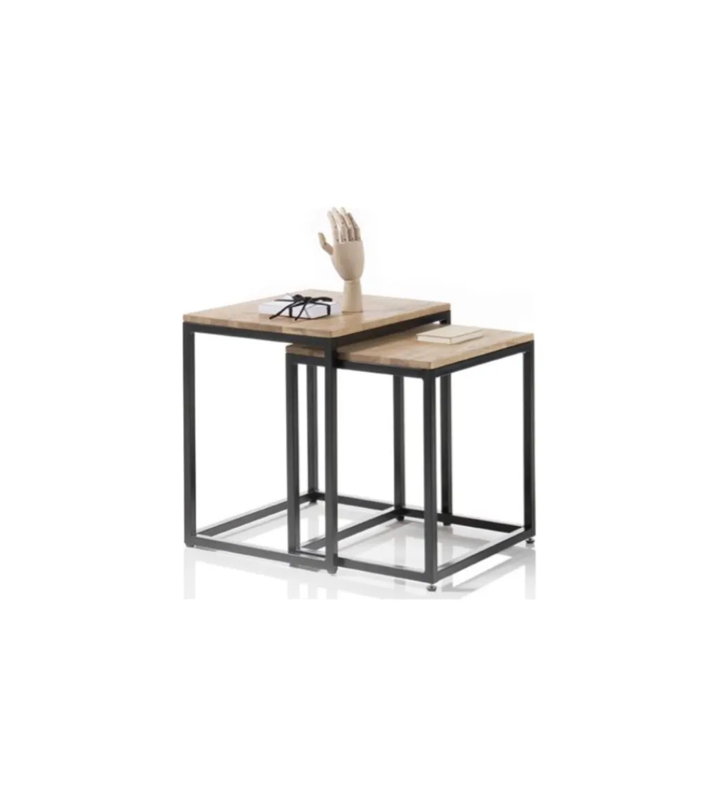 Stolik kawowy SAKURA set 2 dębowe*MCA