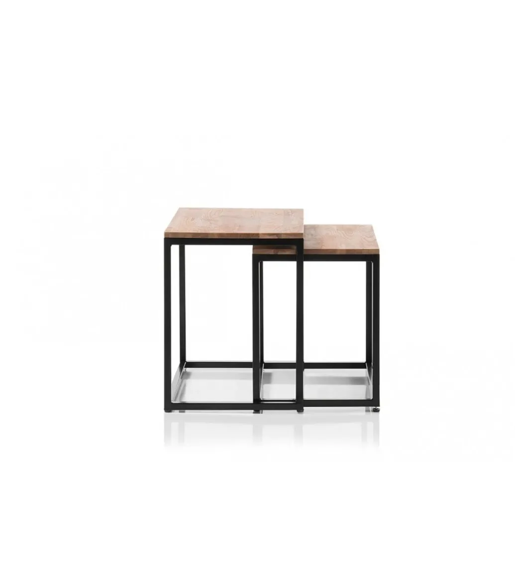 Stolik kawowy SAKURA set 2 dębowe*MCA