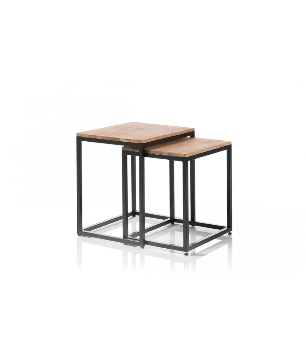 Stolik kawowy SAKURA set 2 dębowe*MCA