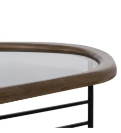 Stolik kawowy SATAMY 120 cm naturalny czarny*Zona-Design New