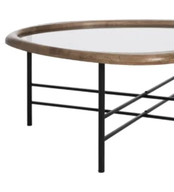 Stolik kawowy SATAMY 76 cm naturalny czarny*Zona-Design Sale