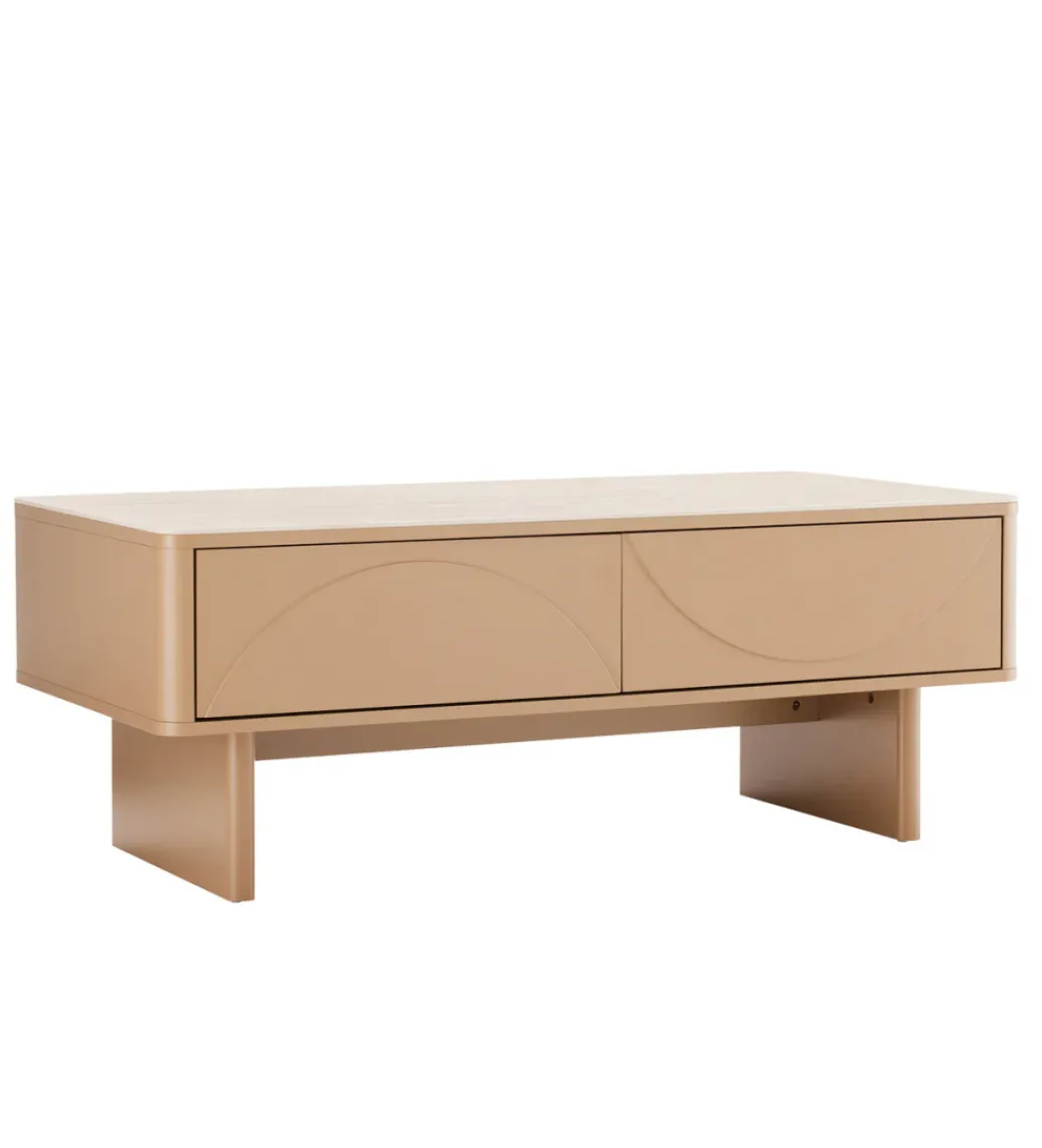 Stolik kawowy SAVOY 120 cm kolor trawertynu*Invicta Interior Discount