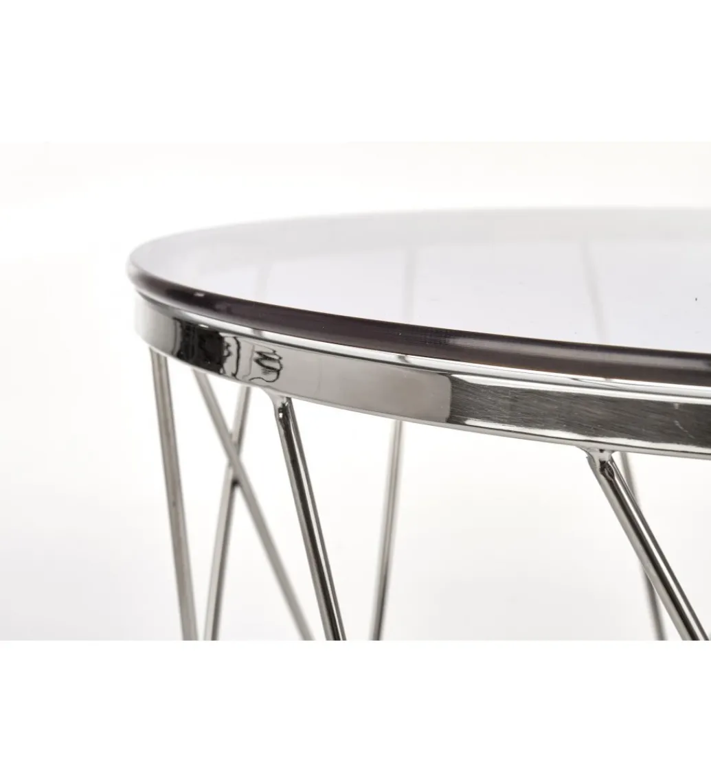 Stolik kawowy SELENA 55 cm srebrny*Halmar Sale