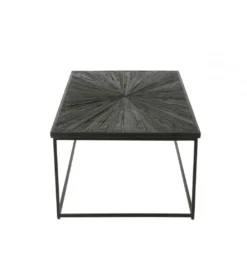 Stolik kawowy Shanil 120 cm drewno czarny*J-Line