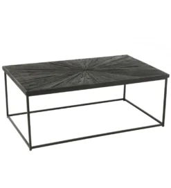 Stolik kawowy Shanil 120 cm drewno czarny*J-Line