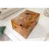 Stolik kawowy SHARK 90 cm drewno Teak*Invicta Interior - przedsprzedaż New