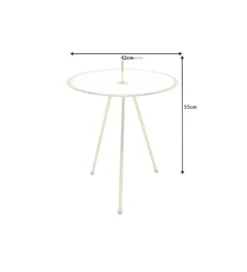 Stolik Kawowy Simply Clever 42 cm biały*Invicta Interior Best