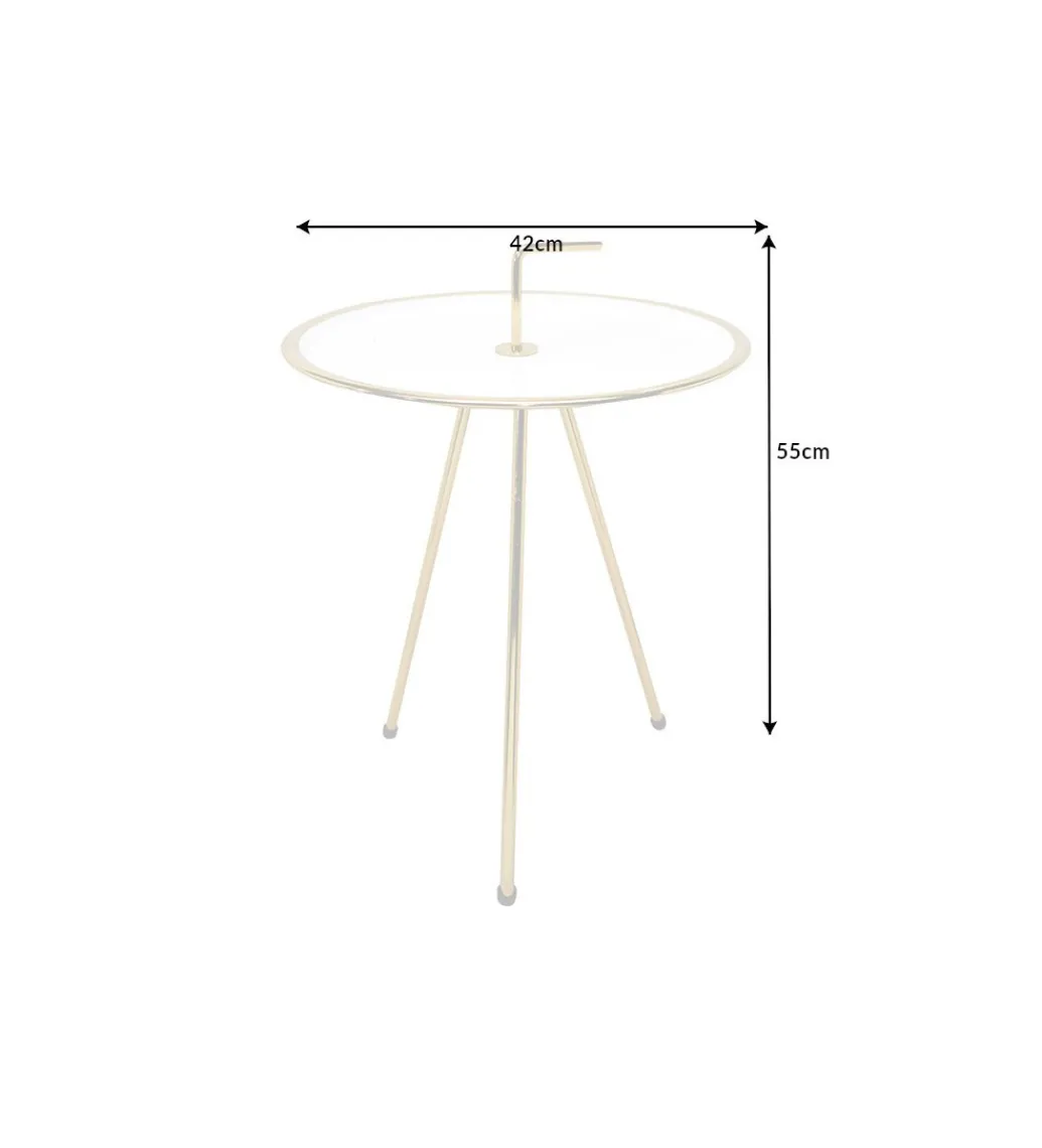 Stolik Kawowy Simply Clever 42 cm biały*Invicta Interior Best
