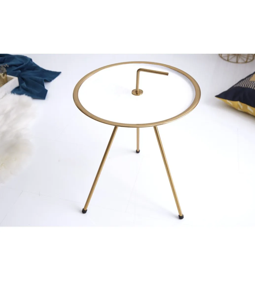Stolik Kawowy Simply Clever 42 cm biały*Invicta Interior Best