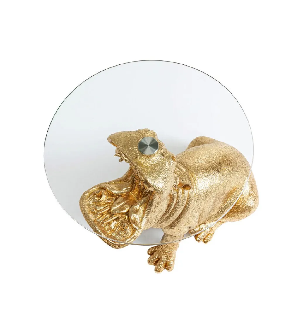 Stolik kawowy SITTING HIPPO 48 cm złoty*KARE Clearance