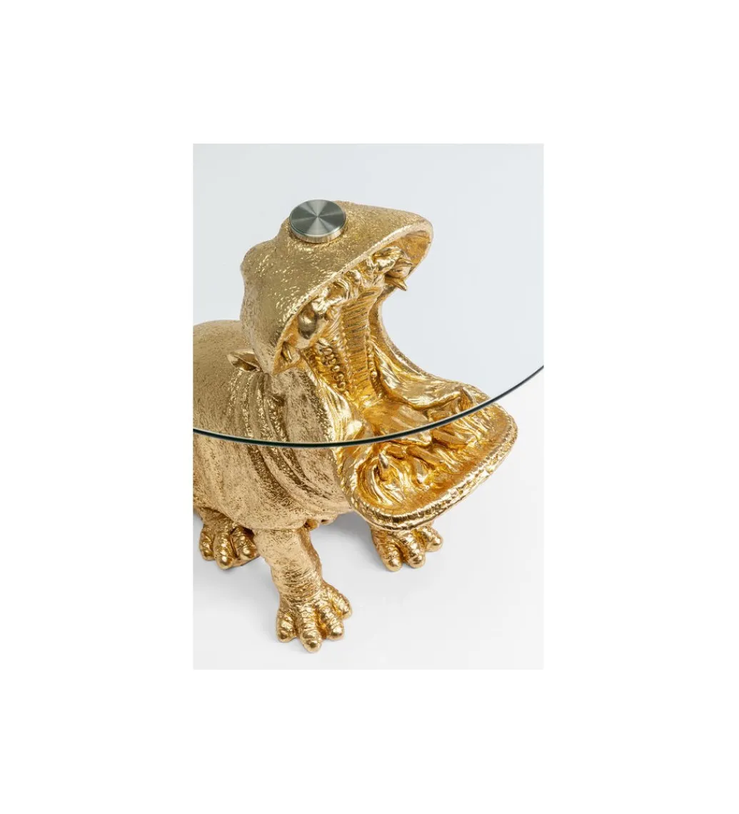 Stolik kawowy SITTING HIPPO 48 cm złoty*KARE Clearance
