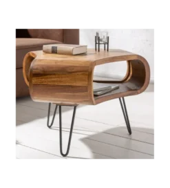Stolik kawowy SPIN RETRO 60 cm drewno Sheesham*Invicta Interior Sale