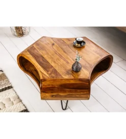Stolik kawowy SPIN RETRO drewno Sheesham*Invicta Interior Clearance