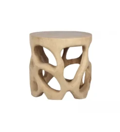 Stolik kawowy SUAR 50 cm drewno suar naturalne*Imeri Clearance