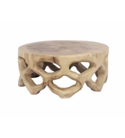 Stolik kawowy SUAR 70 cm drewno suar naturalne*Imeri Discount