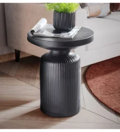 Stolik kawowy SUZAM 40 cm czarny*WOHNLING, GERMANY