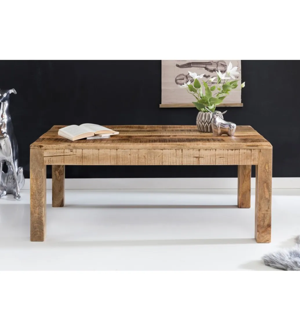 Stolik kawowy TALISA Craft110 cm drewno mango*WOHNLING, GERMANY Clearance