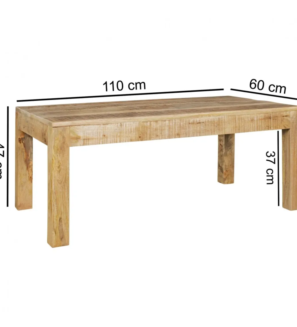 Stolik kawowy TALISA Craft110 cm drewno mango*WOHNLING, GERMANY Clearance
