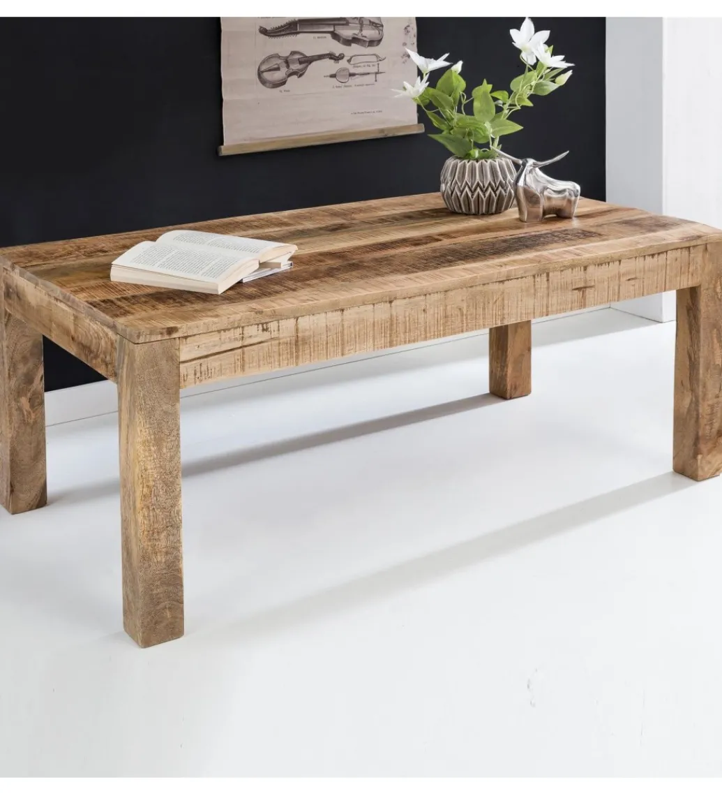 Stolik kawowy TALISA Craft110 cm drewno mango*WOHNLING, GERMANY Clearance