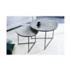 Stolik kawowy TARIM set 2 srebrny*Invicta Interior Sale