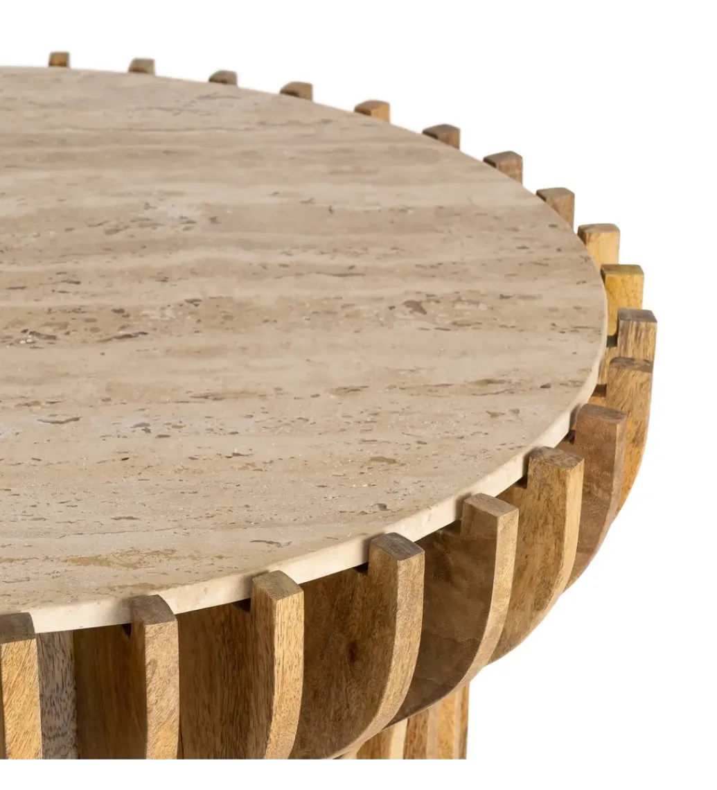 Stolik kawowy TEKALEMA 78 cm drewno mango*Zona-Design Best