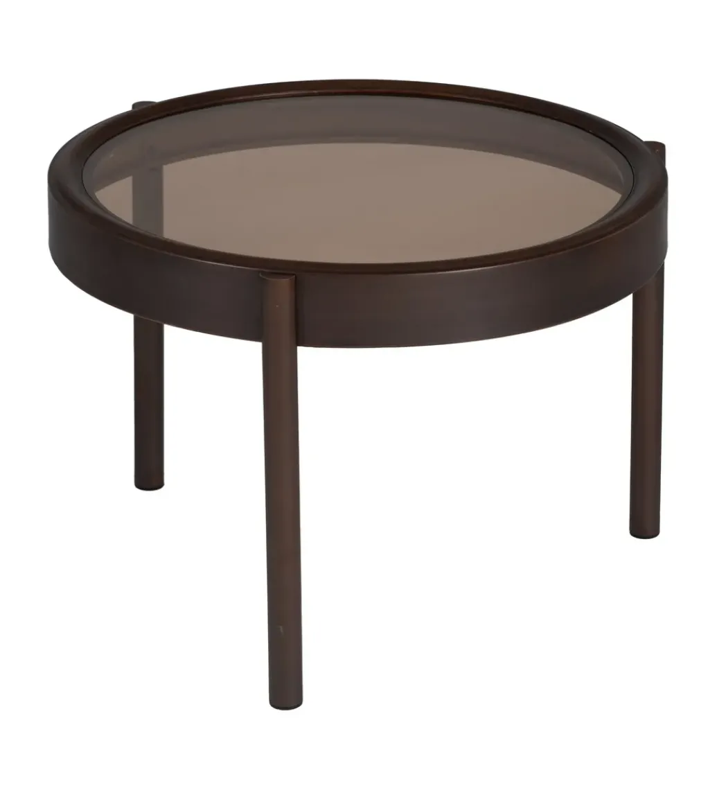 Stolik kawowy TERVO 61 cm ciemno brązowy*Zona-Design Sale