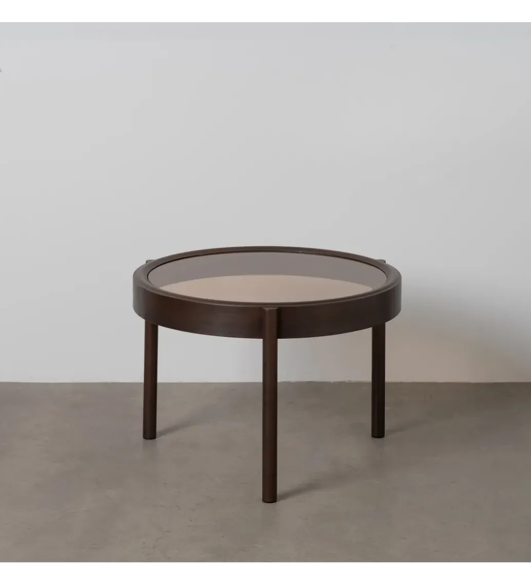Stolik kawowy TERVO 61 cm ciemno brązowy*Zona-Design Sale