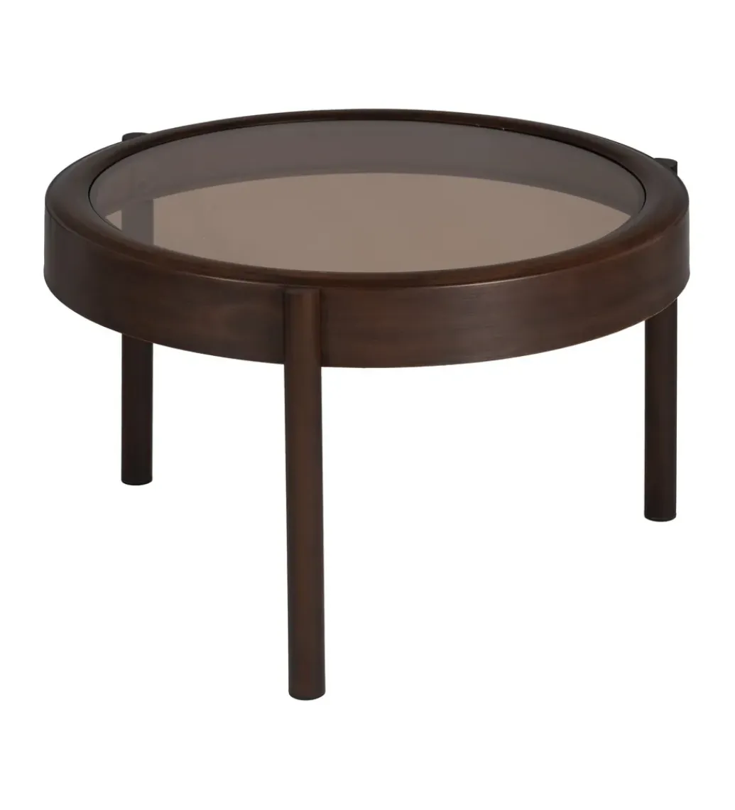 Stolik kawowy TERVO 75 cm ciemny brąz*Zona-Design New