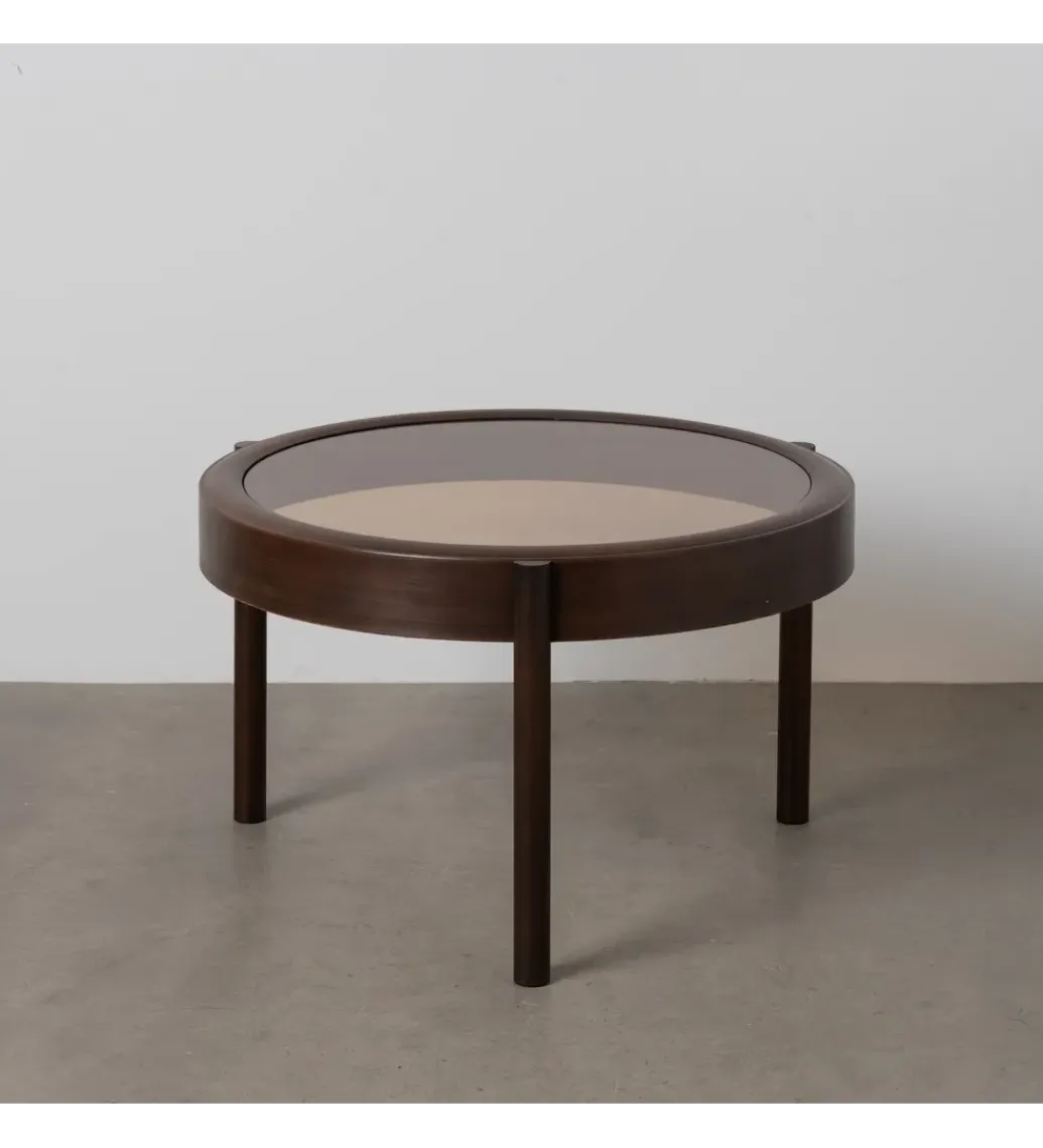 Stolik kawowy TERVO 75 cm ciemny brąz*Zona-Design New