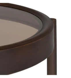 Stolik kawowy TERVO 75 cm ciemny brąz*Zona-Design New