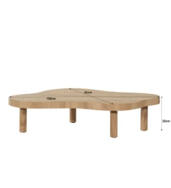 Stolik kawowy TOBAGO 135 cm naturalny*LF-Design New