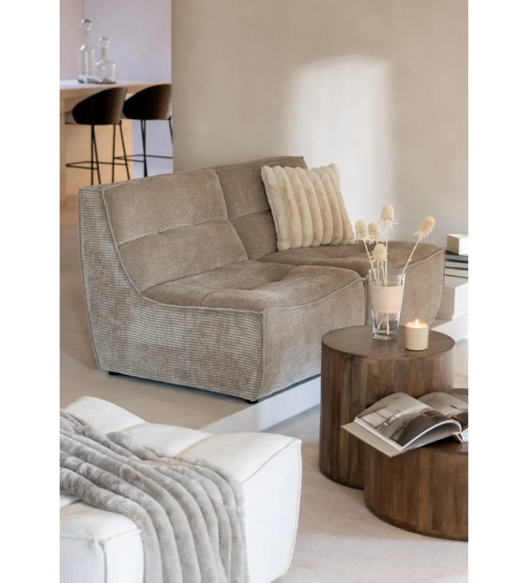 Stolik kawowy TOGO set 2 drewno mango brąz*J-Line Outlet