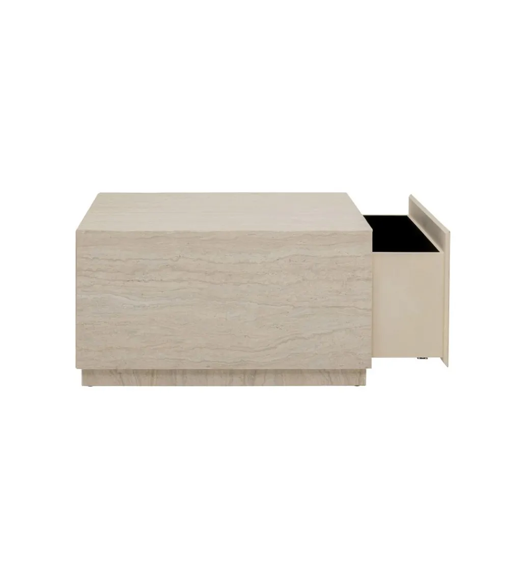 Stolik kawowy TRAVERTINO TRUNK 80 x 60 cm*KARE Best