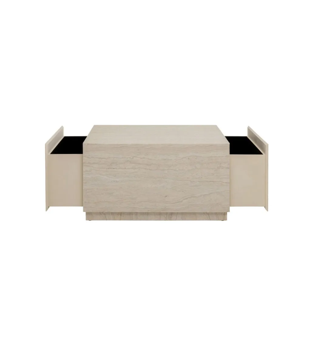 Stolik kawowy TRAVERTINO TRUNK 80 x 60 cm*KARE Best