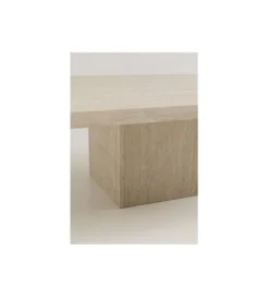 Stolik kawowy TRAVERTINO 100 x 100 cm naturalny*KARE