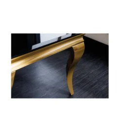 Stolik kawowy TRENTINO Modern Barock 100 cm czarny*Invicta Interior Clearance