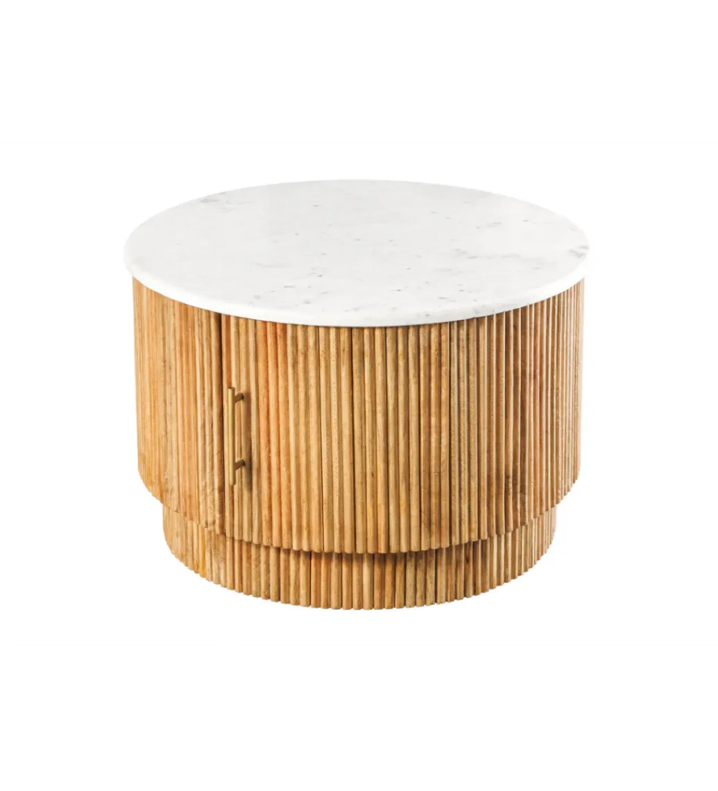 Stolik kawowy TRES CHIC 60 cm drewno mango naturalny*Invicta Interior - przedsprzedaż Sale