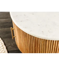 Stolik kawowy TRES CHIC 60 cm drewno mango naturalny*Invicta Interior - przedsprzedaż Sale