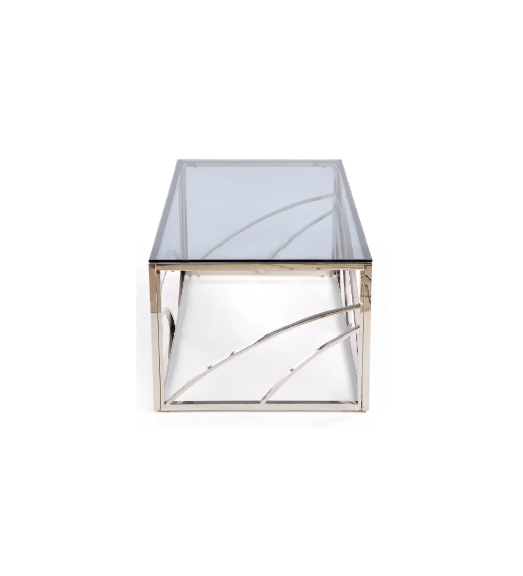 Stolik kawowy UNIVERSE 120 cm srebrny*Halmar Best