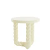 Stolik kawowy VALLEJO 46 cm kremowy*L&L Clearance