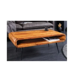 Stolik kawowy VANG Alpha 90 cm drewno sheesham*Invicta Interior Clearance