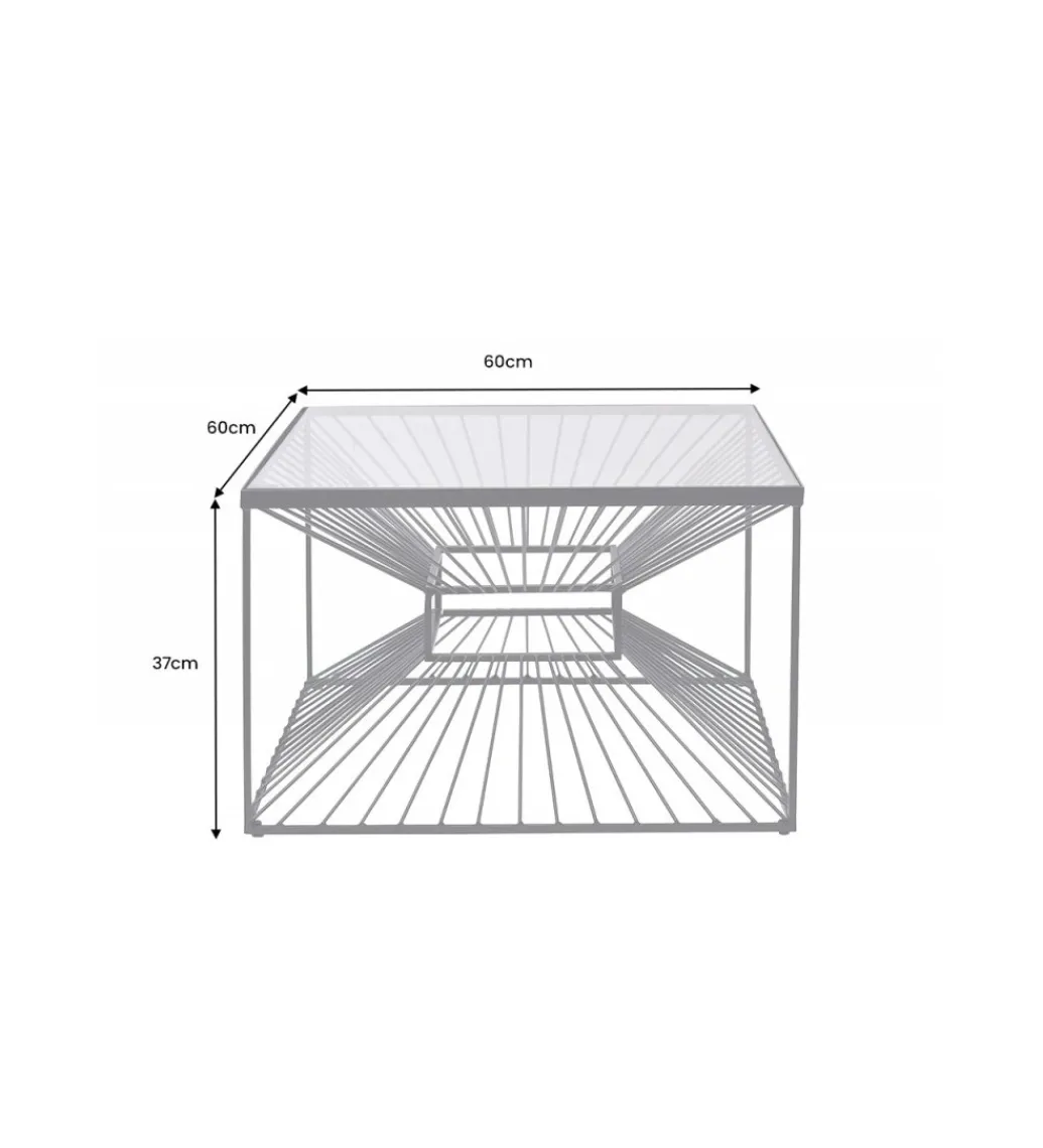 Stolik kawowy VARIA 60 cm czarny*Invicta Interior Outlet