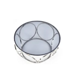 Stolik kawowy VENUS 80 cm srebrny*Halmar Sale