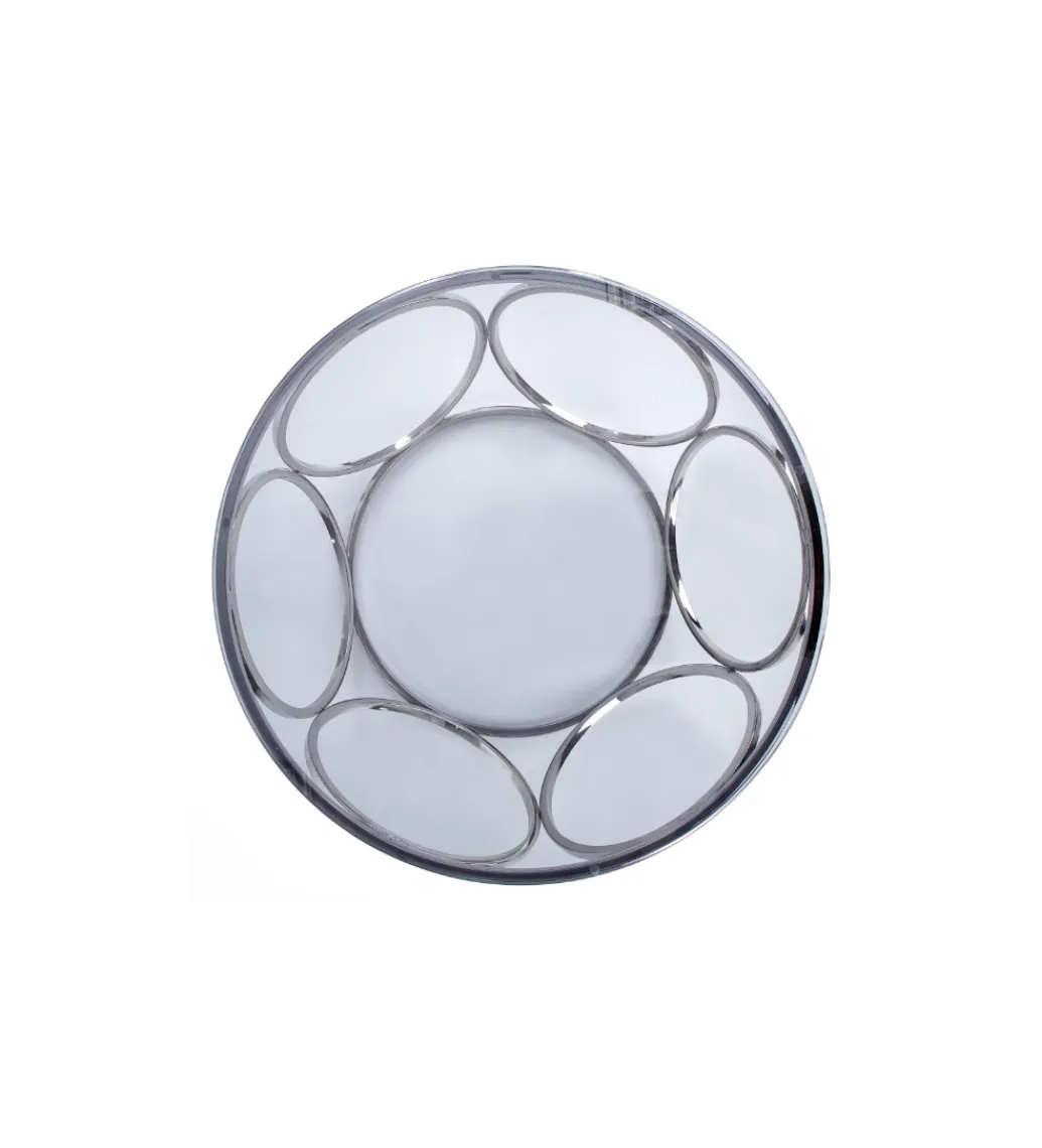 Stolik kawowy VENUS 80 cm srebrny*Halmar Sale