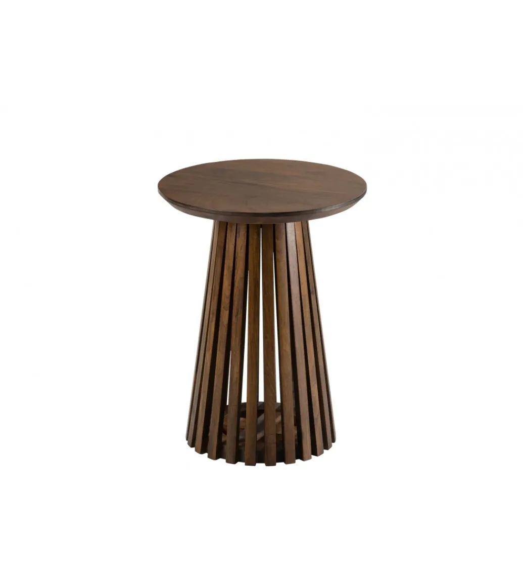 Stolik kawowy VINCENT 40 cm drewno mango brązowy*J-Line Hot