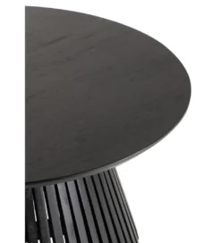 Stolik kawowy VINCENT 90 cm drewno mango czarny*J-Line