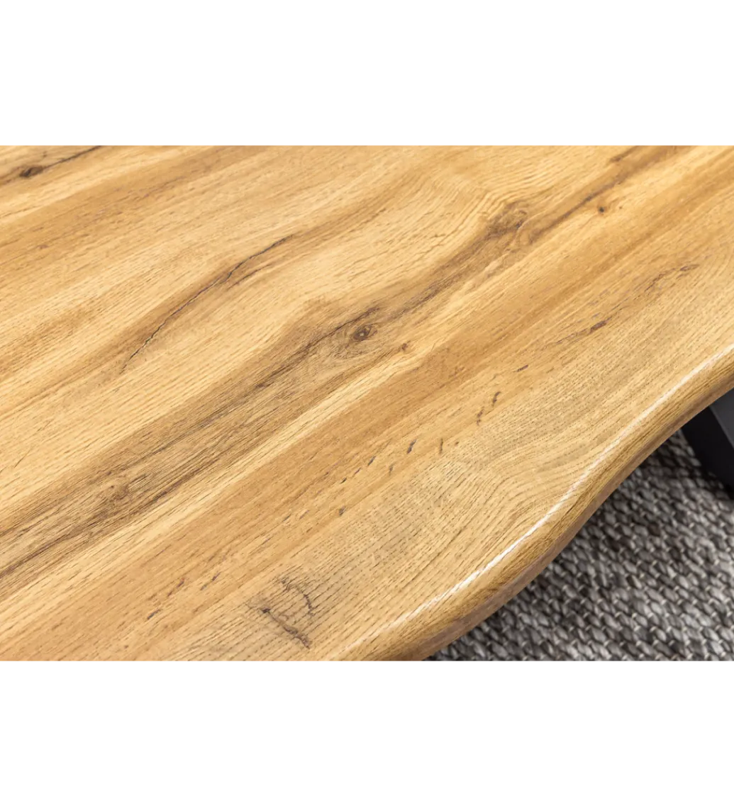 Stolik kawowy WILD 90 cm wygląd naturalnego dębu*Invicta Interior - przedsprzedaż Discount