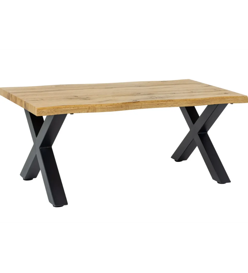 Stolik kawowy WILD 90 cm wygląd naturalnego dębu*Invicta Interior - przedsprzedaż Discount