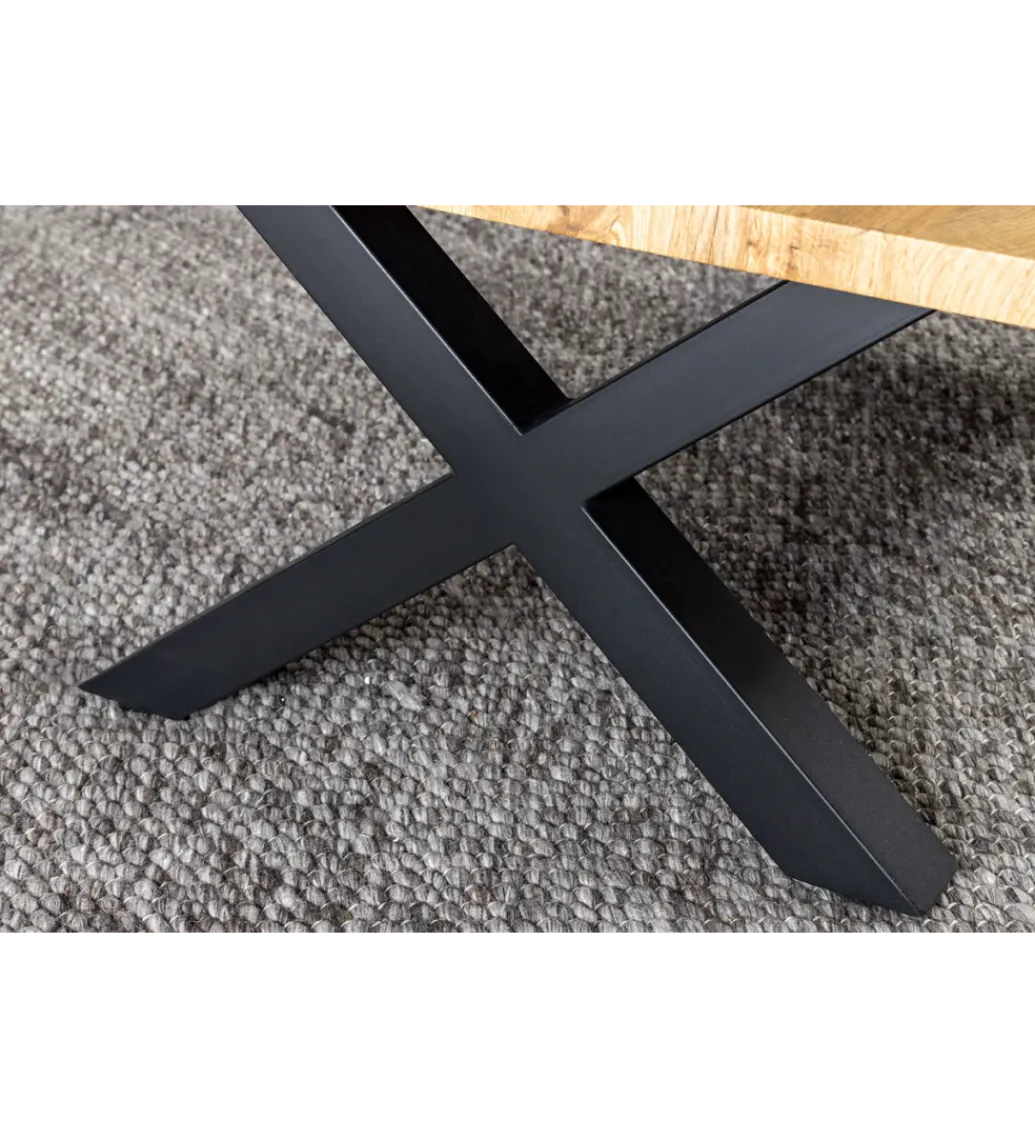 Stolik kawowy WILD 90 cm wygląd naturalnego dębu*Invicta Interior - przedsprzedaż Discount