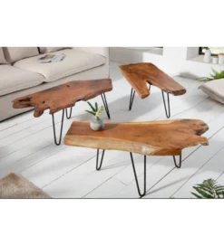Stolik kawowy Wild drewno Teak*Invicta Interior Outlet